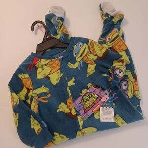 NEW Ninja Turtle Fleece Blanket Sleeper Sz 2T